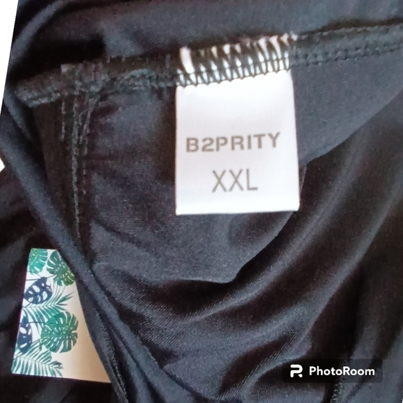 B2prity One Piece Swimsuits Tummy Control Front Cross Slimming V-Neck Si… - Picture 4 of 11